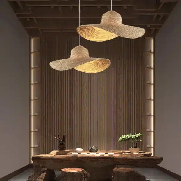 Lampe décorative moderne en forme de chapeau 10871 03g7qa