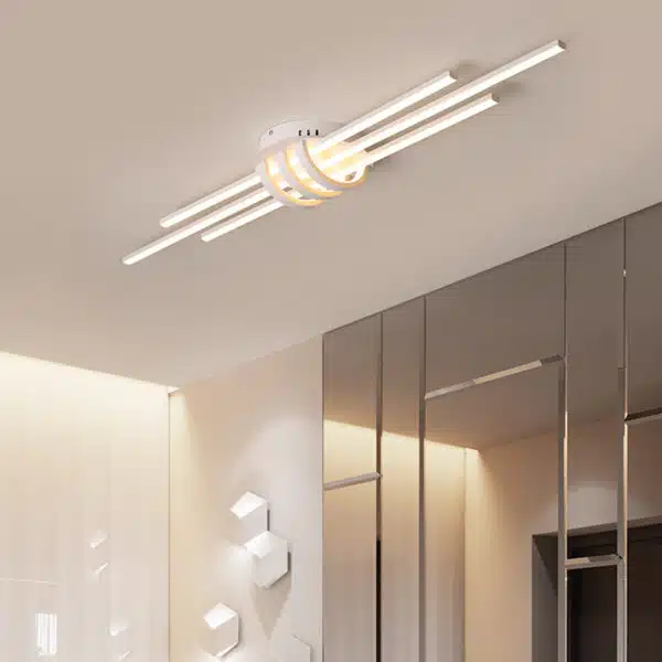 Plafonnier Moderne LED en aluminium blanc 2 23