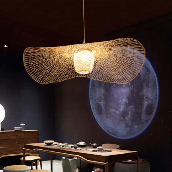 Lampe à suspension en bambou de style chinois 2075 hssokz