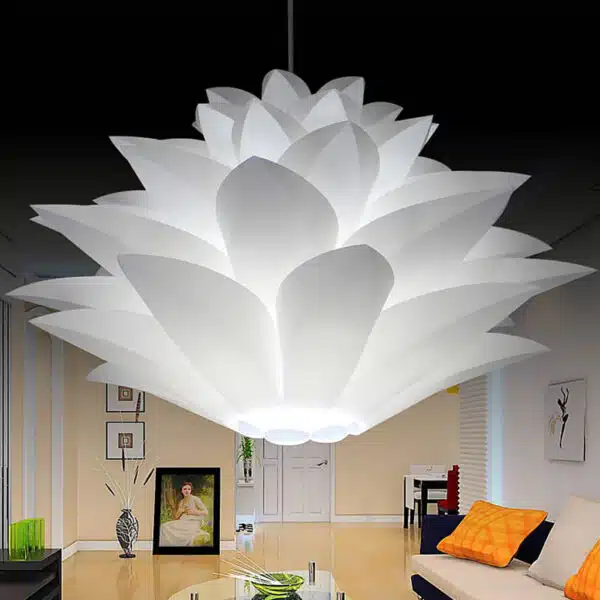 Plafonnier blanc décoratif en forme de Lotus 3844 mx3itg