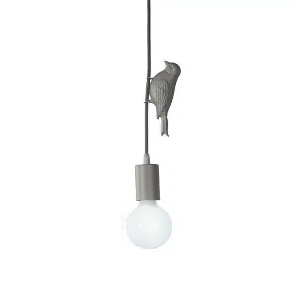 Lampe LED suspendue en forme d'oiseau gris 5 21