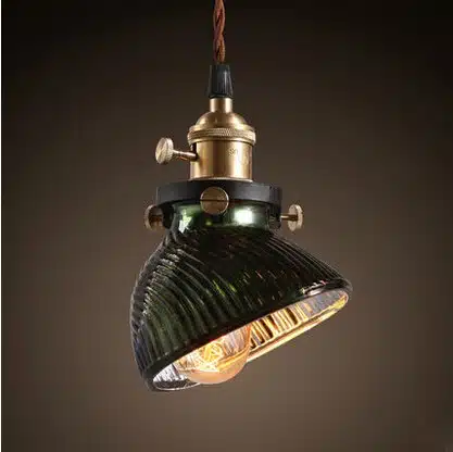 Lampe suspendue en verre style industriel 6619 zglqgg
