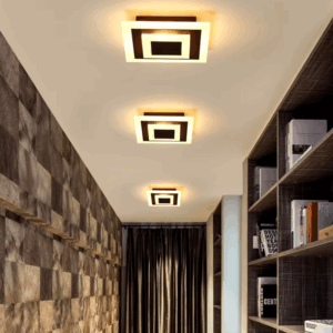 Plafonnier carré moderne avec led