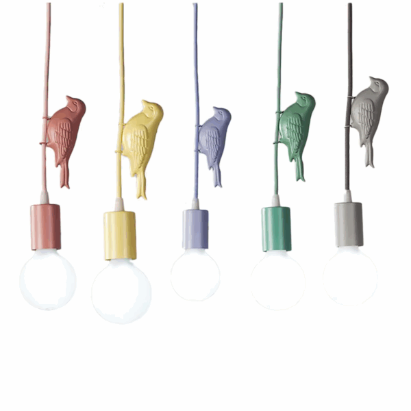 Lampe LED suspendue en forme d'oiseau 66cm 23 2