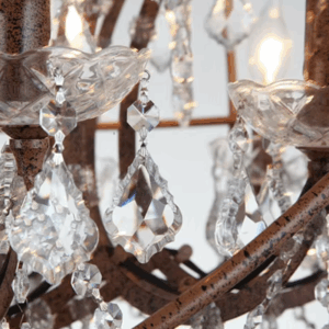 Lustre Vintage en cristal