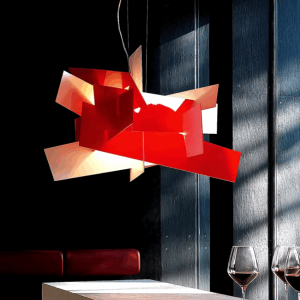 Plafonnier carré au design créatif 66cm 93