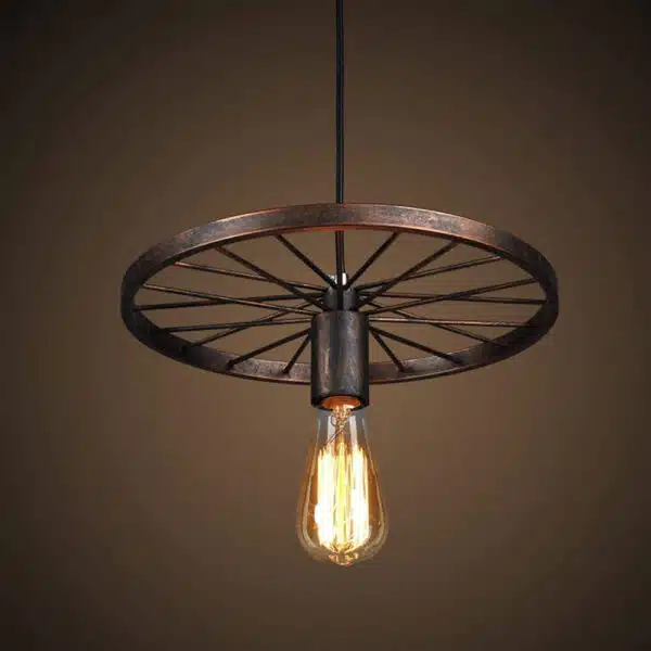 Lámpara de techo industrial Vintage marrón 8971 rtoxqg
