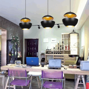 Lampe boule suspendue au lignes modernes