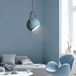 Plafonnier suspendu rond et coloré au design moderne