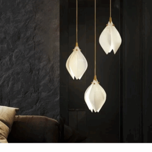 Plafonnier feuille suspendu décoratif