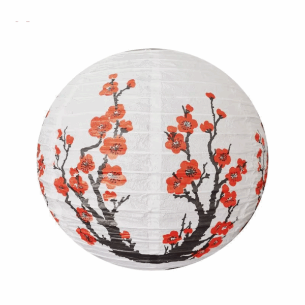Lanterne ronde en papier au motif de fleurs de prunier hju 2025 06 05T145851.500
