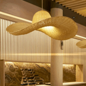 Lampe décorative moderne en forme de chapeau