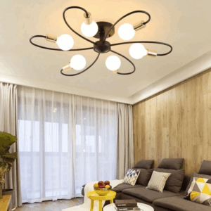 Plafonnier LED suspendu au design de fleur