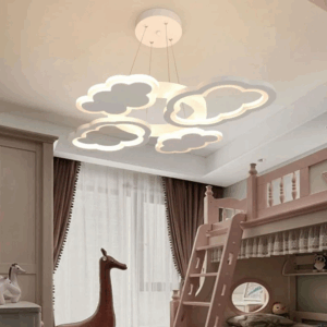 Plafonnier nuage led suspendu pour chambre enfant