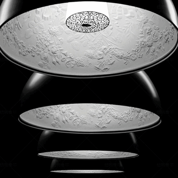 Plafonnier suspendu en résine hju 51