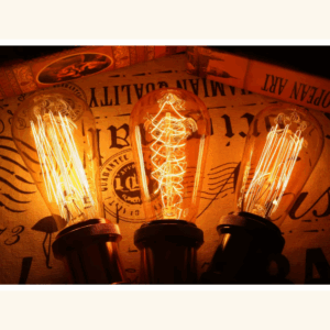 Ampoule à filament incandescente rétro vintage