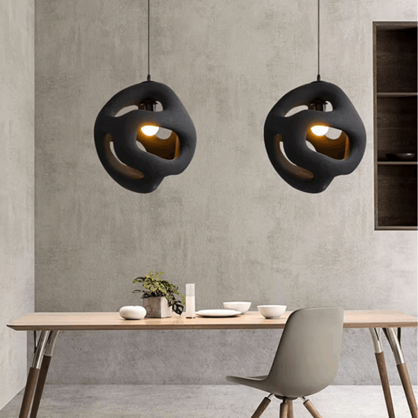 Plafonnier Wabi Sabi, design moderne, à LED, en résine Design sans titre 2024 10 23T174747.661