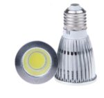 Ampoule LED E27 12W 220V à intensité variable sur fond blanc