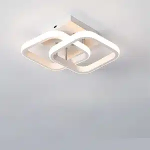 Plafonnier LED original au design nordique sur fond gris