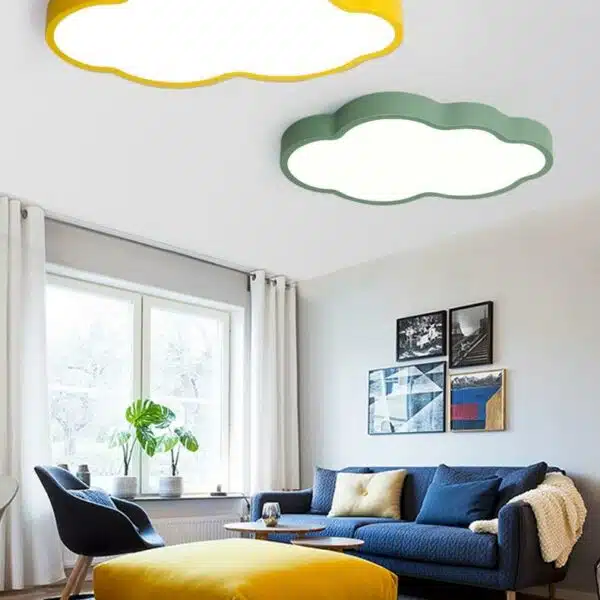 Lámpara de techo escandinava en forma de nube para dormitorio infantil 14473 6b4be5