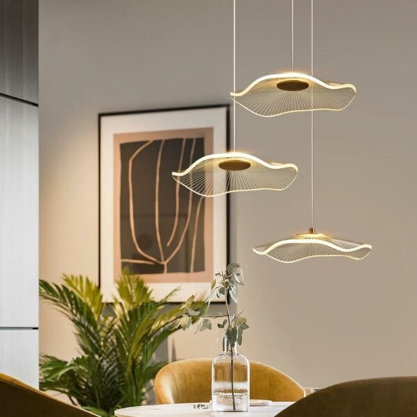 Transparent acrylic ceiling light in Lotus leaf design 13401 bd5504