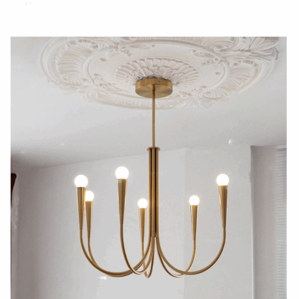 Plafonnier americain à ampoules LED 6