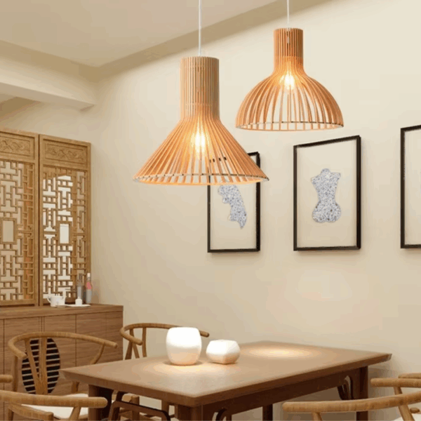 Grande suspension cage d'escalier en bois flotté Design sans titre 6 1