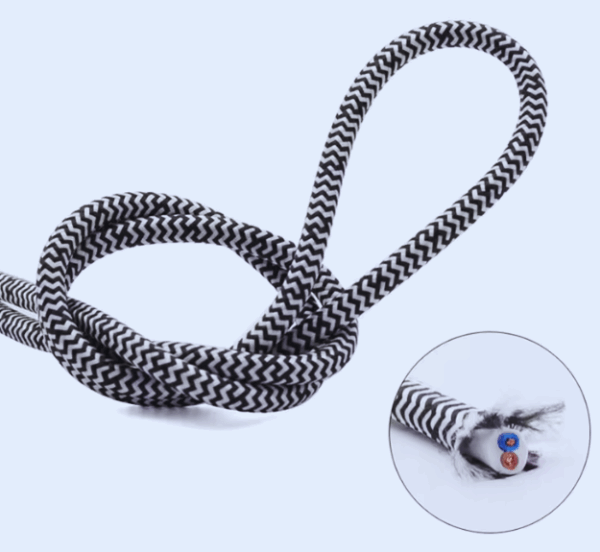 Câble Électrique pour Lampe Suspendue en textile Design sans titre 74