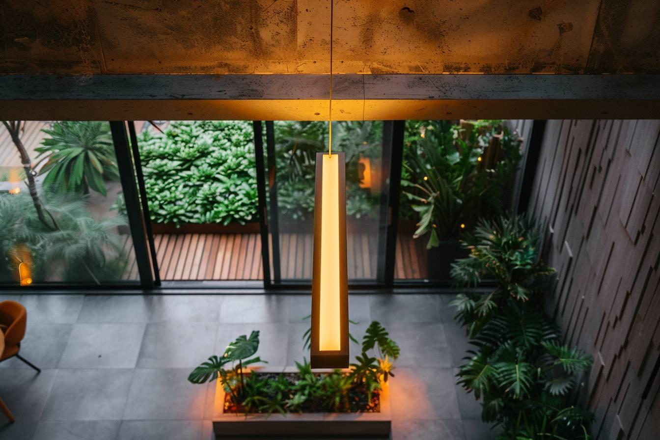 Plafonnier LED basse consommation : éclairage économique et design pour une maison écoresponsable
