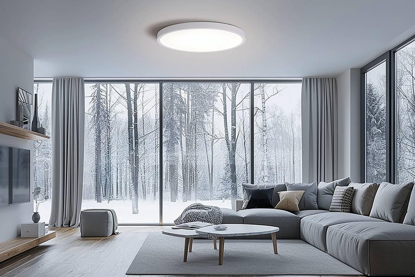 Plafonnier intelligent avec télécommande : éclairage personnalisable pour une ambiance sur mesure