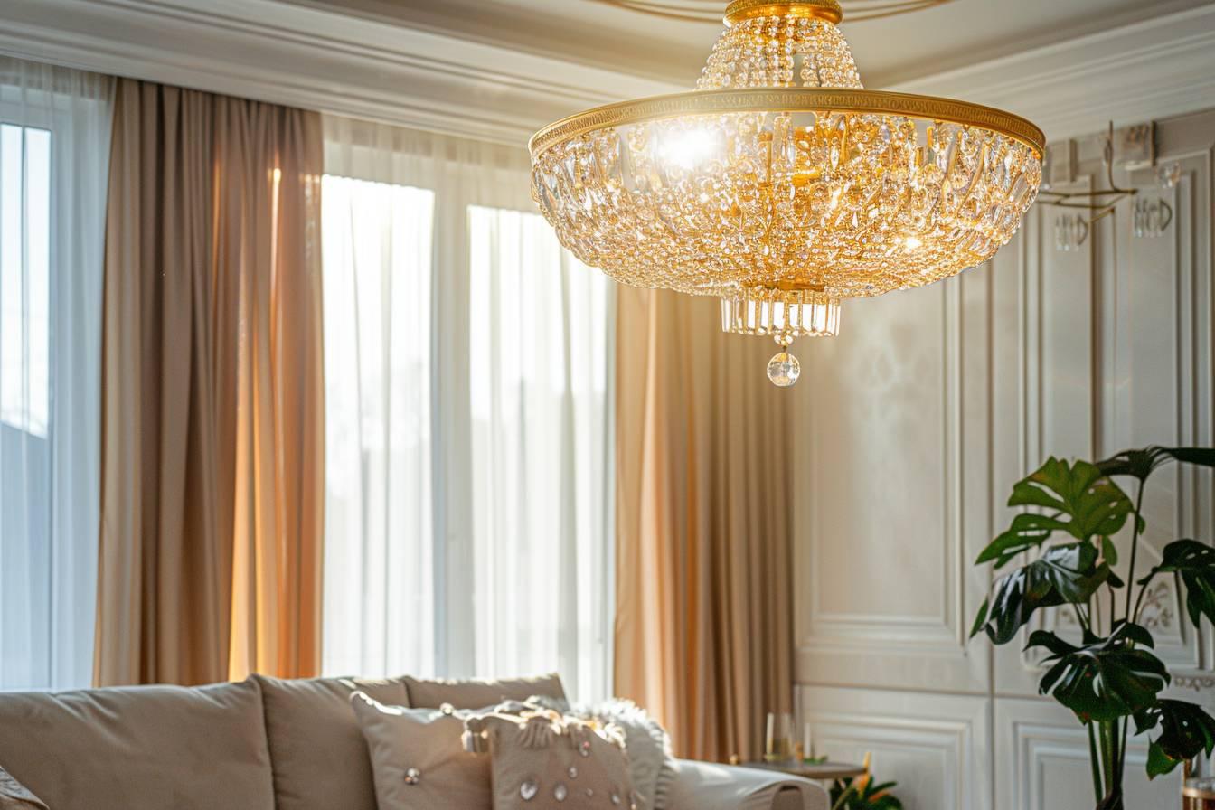 Plafonnier doré : illuminez votre intérieur avec élégance et style pour une ambiance chaleureuse
