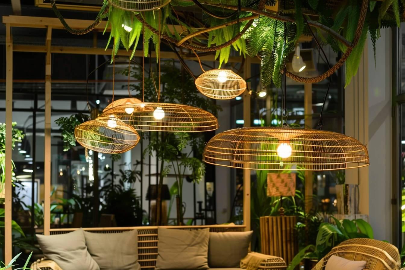 Suspension luminaire en rotin : design naturel et élégant pour éclairer avec style votre intérieur