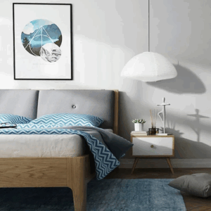 Suspension style Akari pour chambre et lampes de table