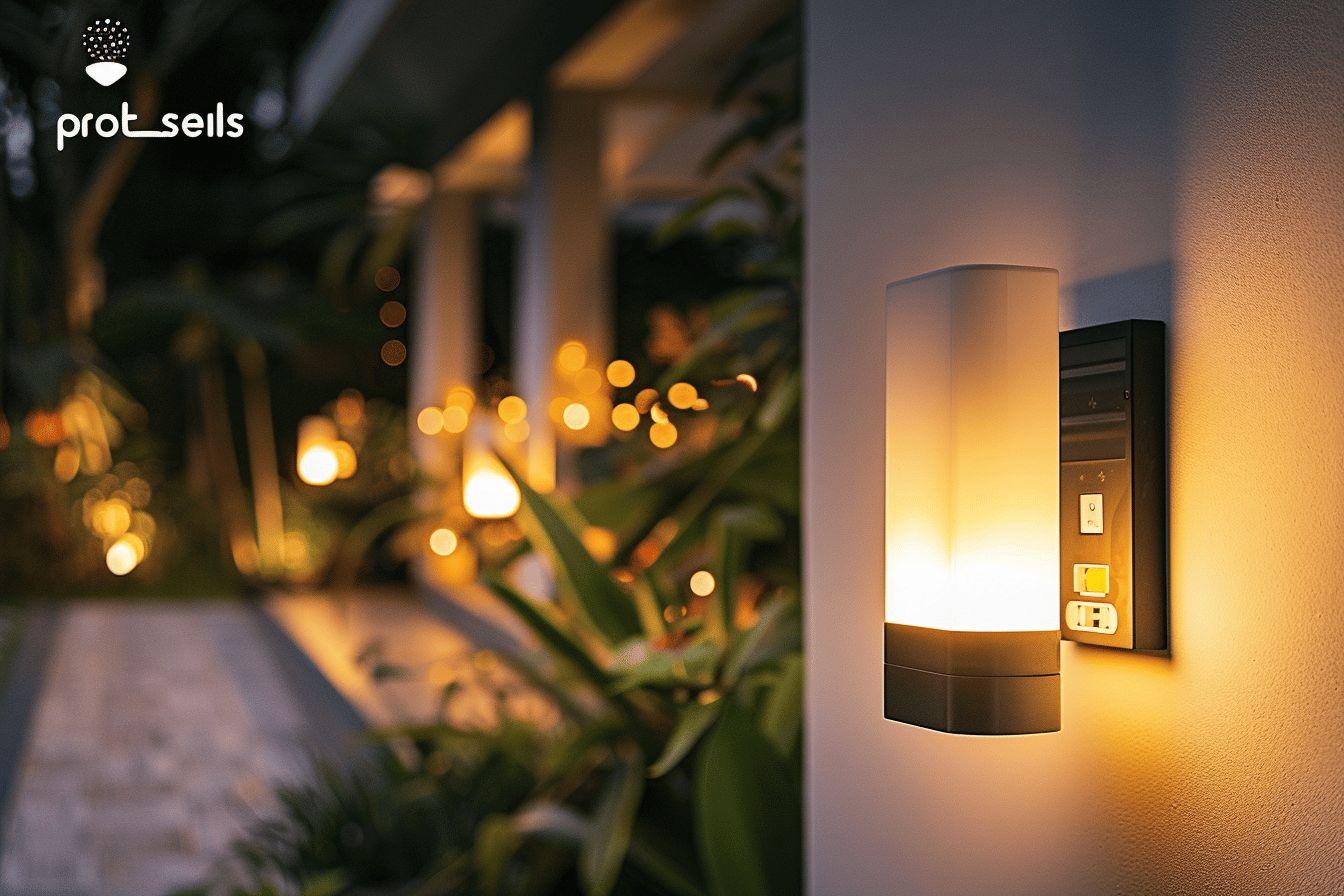 Applique extérieure intelligente : détecteur de mouvement pour un éclairage automatique et sécurisé
