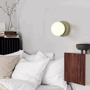 Applique murale boule en verre pour tête de lit