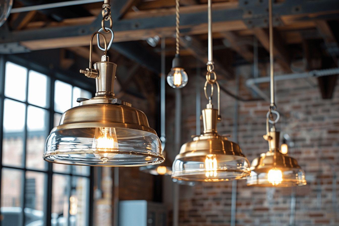 Phansthy Plafonnier Industriel Vintage Rétro 20 Cm Globe En Verre