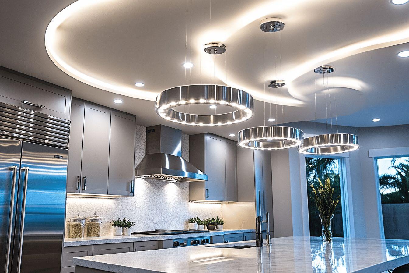 Les plus beaux plafonniers cuisine tendance pour illuminer votre espace avec style