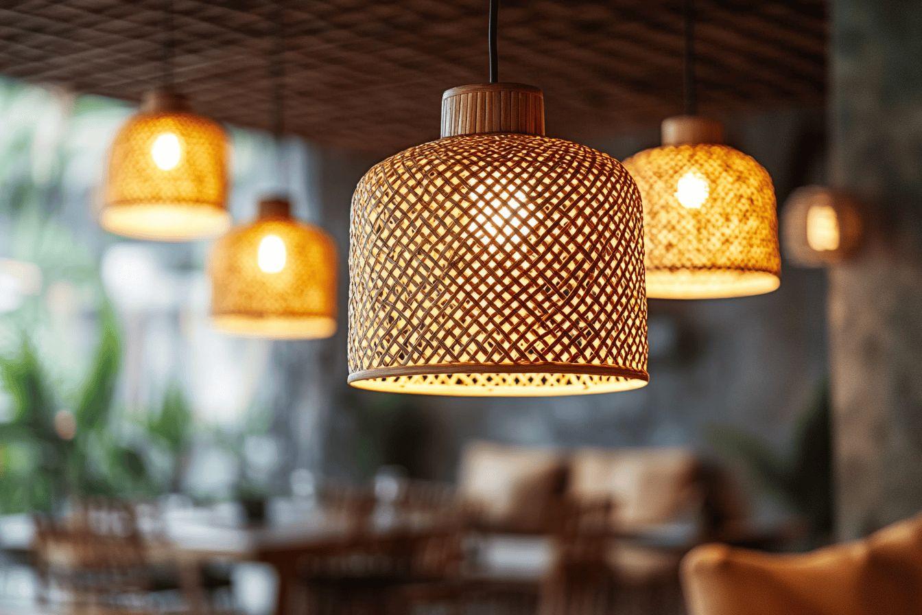 Plafonniers en rotin : les plus beaux modèles pour illuminer votre intérieur avec style naturel