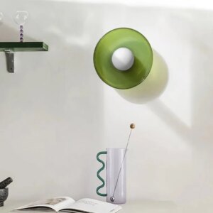 Plafonnier Scandinave en Verre – Applique murale nordique colorée