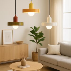 Suspension scandinave en verre coloré